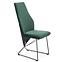 Krzesło K485 velvet/metal ciemny  zielony  44x63x96,5