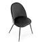 Krzesło K478 velvet/tkanina/metal czarny/biały 49x54x84,7