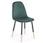 Krzesło K379 velvet/metal ciemny  zielony 45x48x88,3