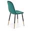 Krzesło K379 velvet/metal ciemny  zielony 45x48x88,5