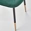 Krzesło K379 velvet/metal ciemny  zielony 45x48x88,8