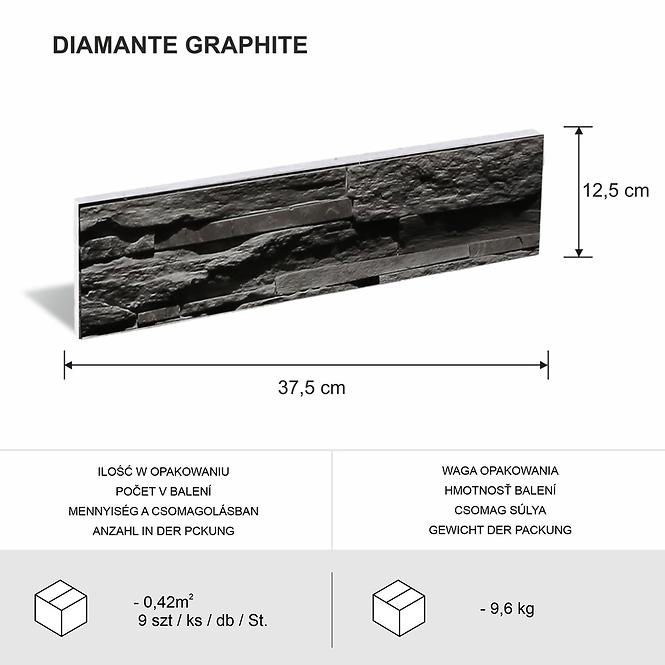 Kamień Betonowy Diamante Graphite