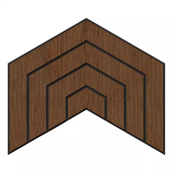 Panel frezowany Dome wenge MDF