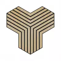Panel frezowany Triple dąb MDF