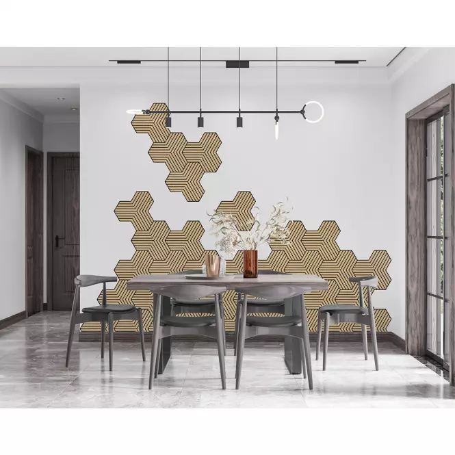 Panel frezowany Triple dąb MDF