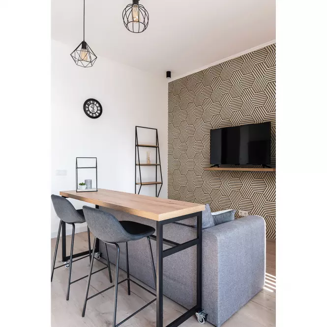 Panel frezowany Triple dąb MDF