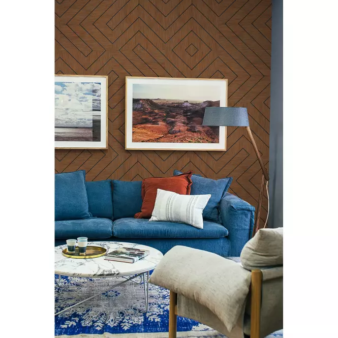 Panel frezowany Quadro Abeto wenge 40x40 cm MDF