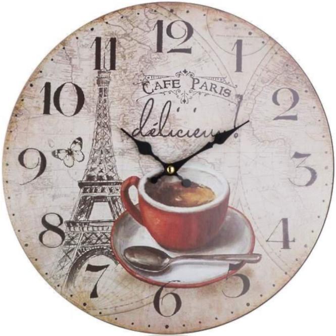 Zegar nascienny Cafe Paris 34 cm
