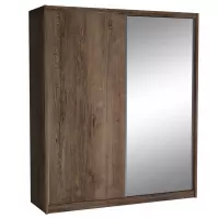 Szafa Maciej 208 cm lustro dąb lefkas