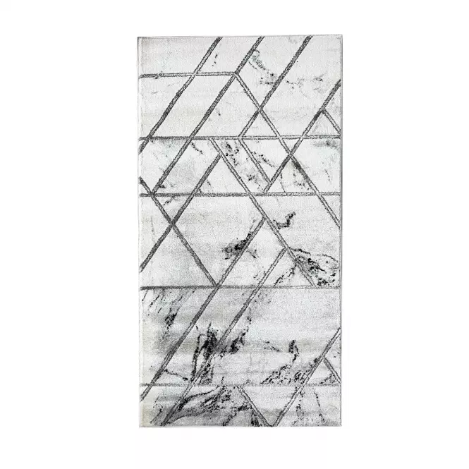 Dywan Frisee Diamond 1,6/2,3 A0085 biały srebrny