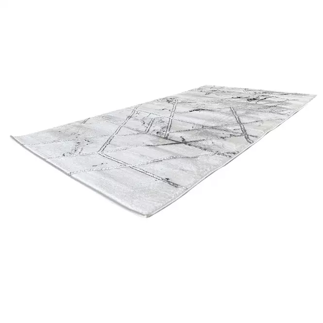 Dywan Frisee Diamond 1,6/2,3 A0085 biały srebrny
