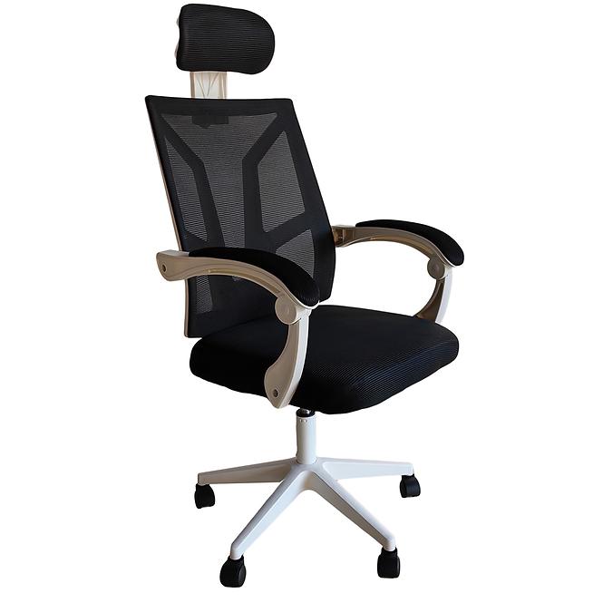 Krzesło obrotowe Drake 4797 czarne/białe