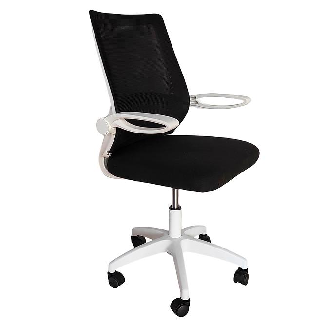 Krzesło obrotowe Rey 4798 czarne/białe