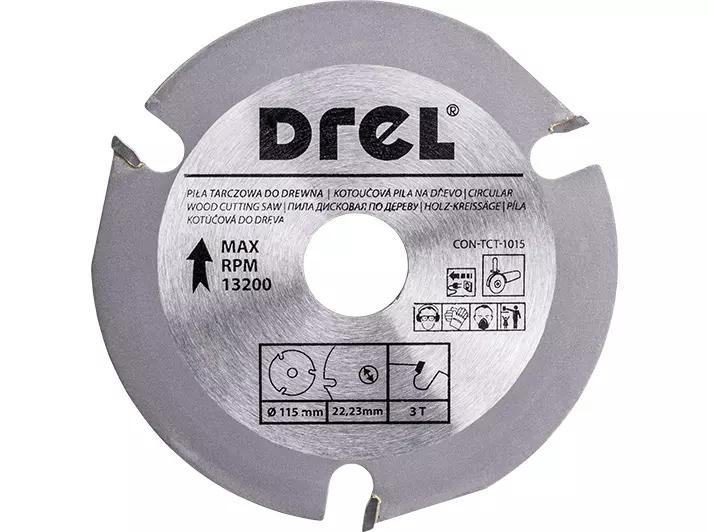 Drel Piła Tarczowa do Drewna 115 MMX3 T CON-TCT-1015