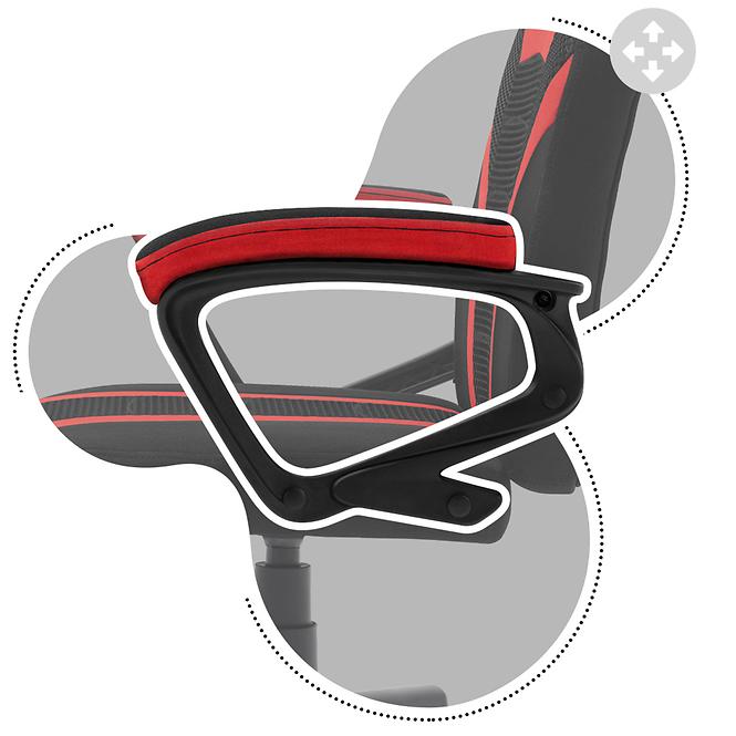 Fotel gamingowy HZ-Ranger 1.0 red mesh