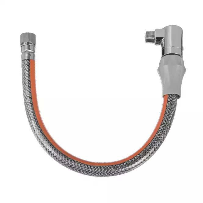 Wąż do gazu z zaworem 1/2˝ 1 m PVC