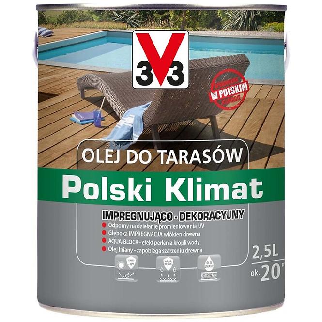 Olej do tarasów Polski Klimat Dąb 2,5L