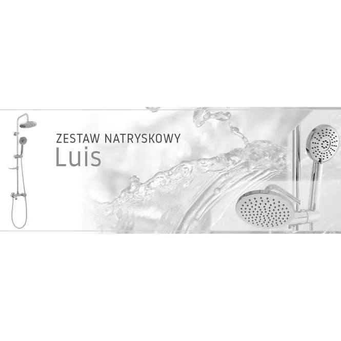 Zestaw natryskowy Rea Luis chrom