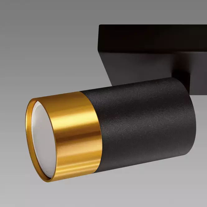 Lampa PUZON SPT GU10 3L BLACK/GOLD 04127 LS3
