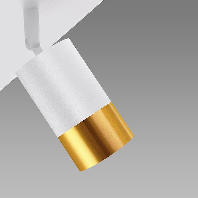 Lampa PUZON SPT GU10 4D WHITE/GOLD 04128 LS4
