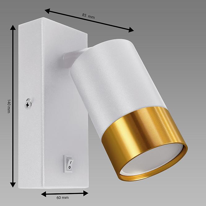 Lampa PUZON WLL GU10 WHITE/GOLD 04132 LS1