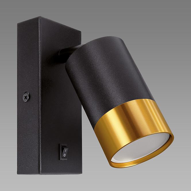 Lampa PUZON WLL GU10 BLACK/GOLD 04133 LS1