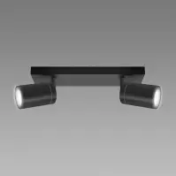 Lampa TENOR GU10 2L BLACK 04071 IP44 LS2