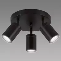 Lampa TENOR GU10 3C BLACK 04075 O IP44 LS3