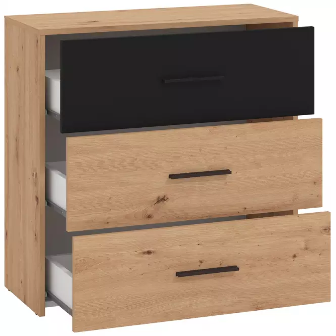 Komoda Varadero artisan/czarny 3F 11011629