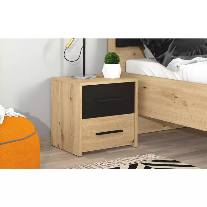 Szafka nocna Varadero artisan/czarny NO2F 11011630