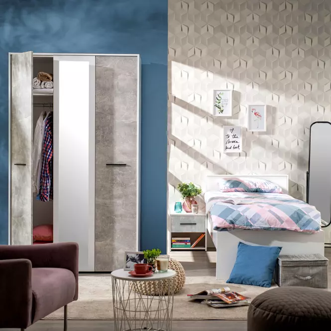 Szafa Varadero beton/biały 4K1O 11011615