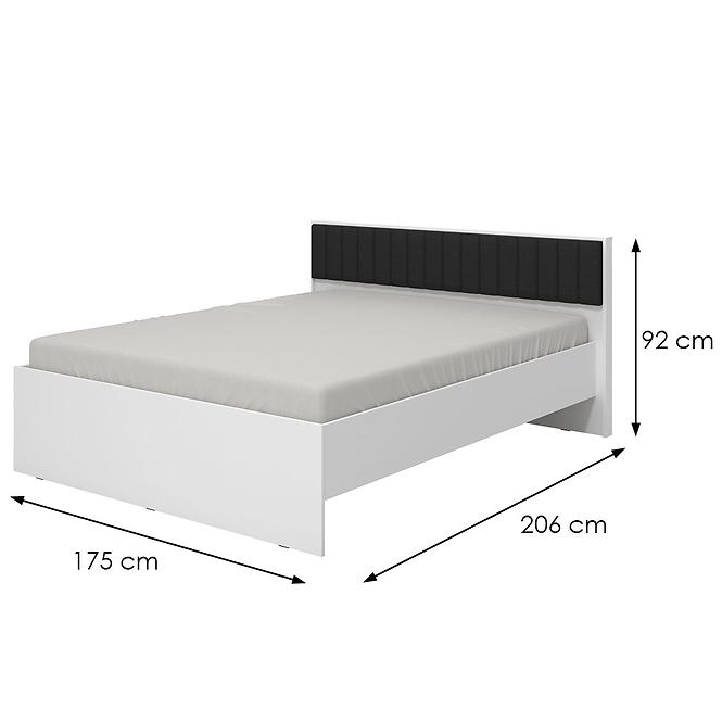 Łóżko Varadero Plus beton/biały 160x200 11011620