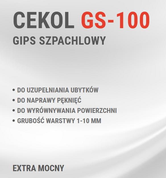 Cekol gips szpachlowy GS-100 2kg