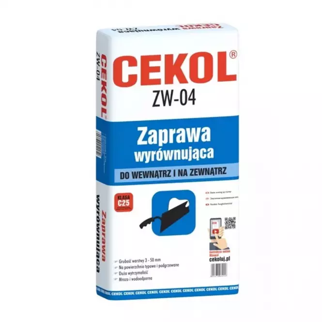 Cekol zaprawa wyrównująca ZW-04 5 kg