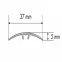 Listwa progowa LW 37 5W1 1,86 C-32 szampan,6