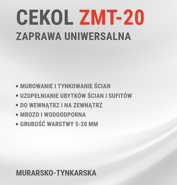 Cekol zaprawa murarsko - tynkarska ZMT-20 5 kg