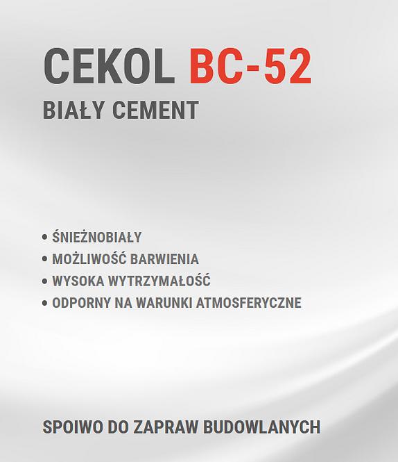 Cekol biały cement BC-52 5kg