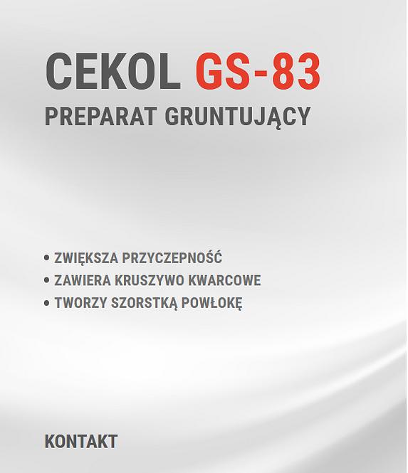 Cekol preparat gruntujący beton kontakt GS-83 5kg
