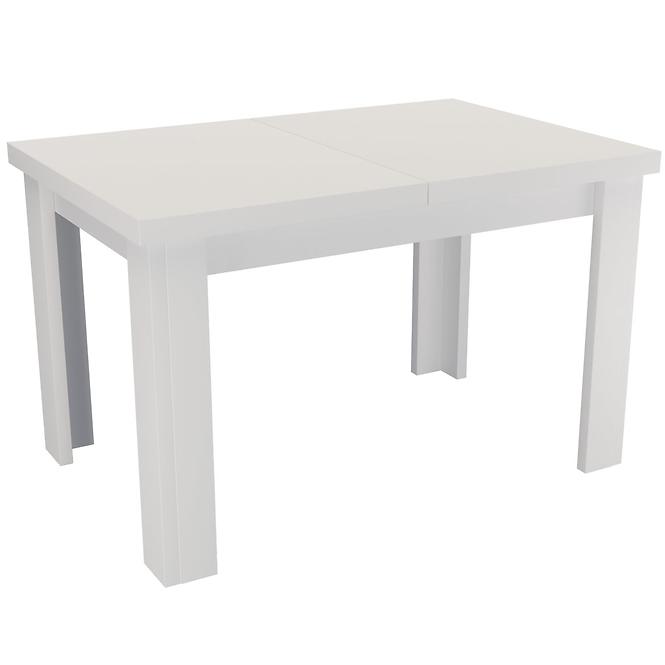 Stół rozkładany mały 120/160x80cm biel alpejska