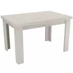 Stół rozkładany mały Kora 120/160x80cmx80 kraft biały