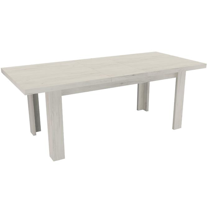 Stół rozkładany duży Kora 160/200x90cm kraft biały