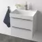 Zestaw szafka z umywalką Malaga D50 biały 521553,3