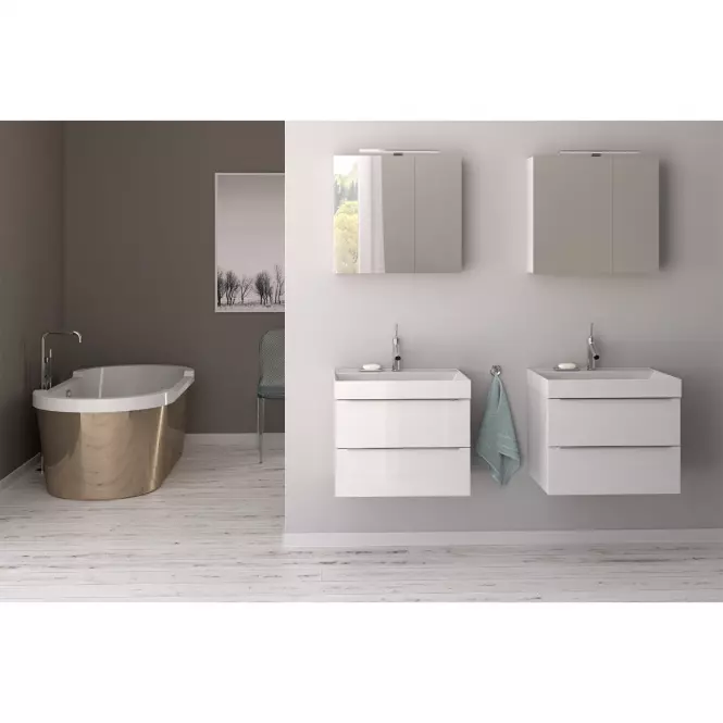 Zestaw szafka z umywalką Malaga D50 biały 521553,4