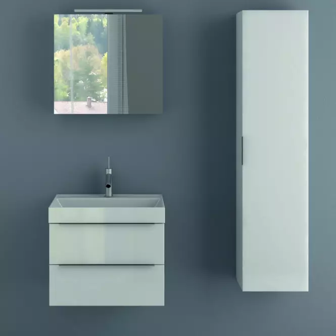 Zestaw szafka z umywalką Malaga D50 biały 521553,5