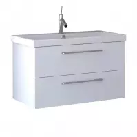 Zestaw szafka z umywalką Point D80 biały 521718