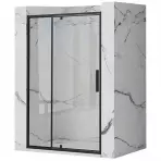 Drzwi prysznicowe Rapid Swing 120x195 black Rea K6413