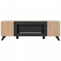 Szafka RTV-K LIAM  HJZ LM  hickory jackson/czarny