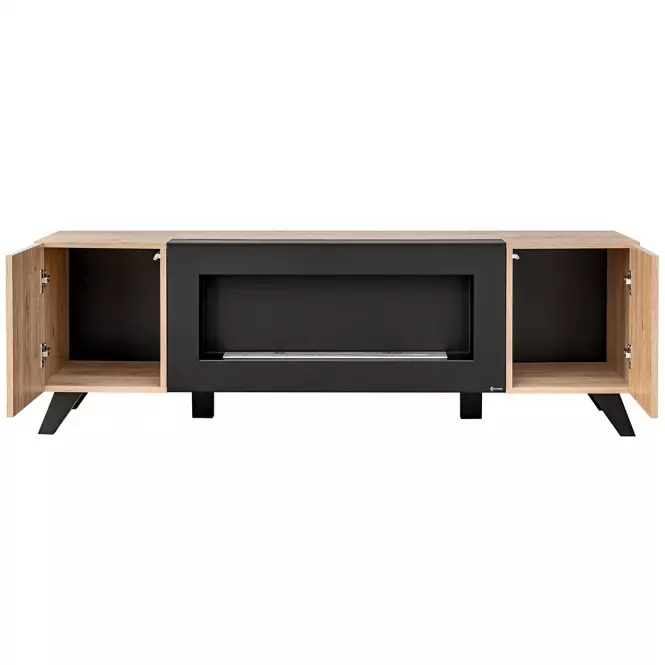 Szafka RTV-K LIAM  HJZ LM  hickory jackson/czarny
