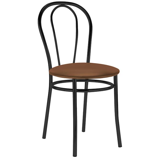 Krzesło TULIPAN black V49 brązowe