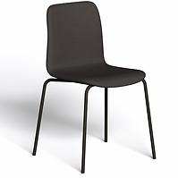 Krzesło VAPAA tapicerowane czarne